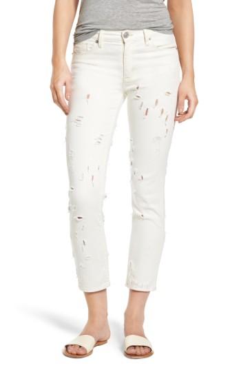 Women's Hudson Jeans Zoeey Destroyed Crop Straight Leg Jeans