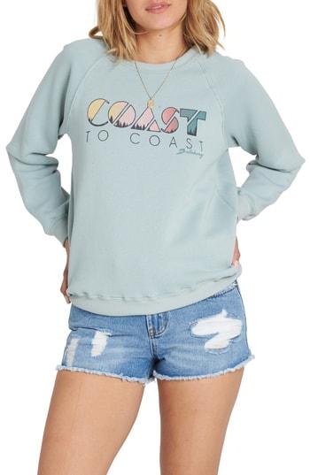 Women's Billabong Coastal View Sweatshirt - Blue
