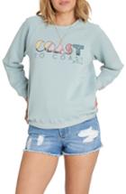 Women's Billabong Coastal View Sweatshirt - Blue