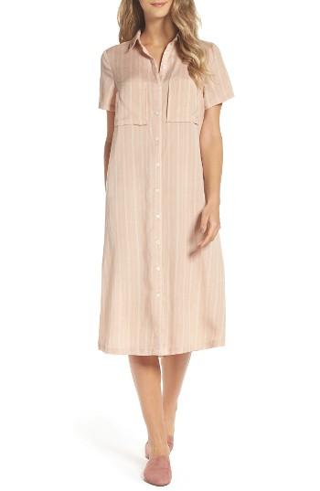 Women's Knot Sisters Laguna Midi Shirtdress - Pink
