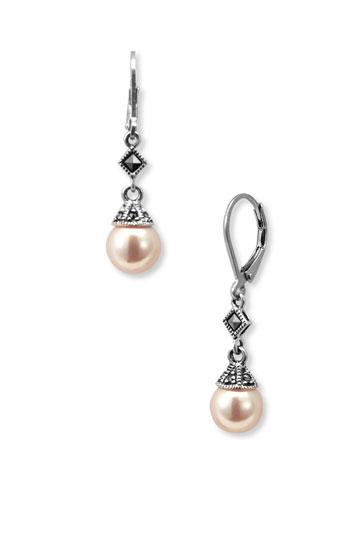 Women's Judith Jack Imitation Pearl Drop Earrings