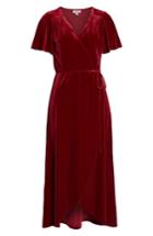 Women's Chelsea28 Velvet Midi Dress - Red