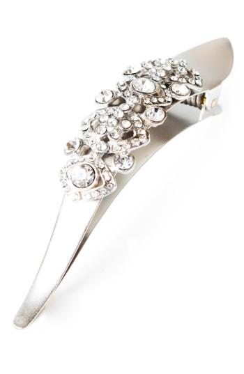 Ficcare Maximas Victorian Crystal Embellished Hair Clip, Size - Metallic