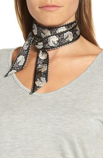 Women's Echo Floral Silk Mini Scarf