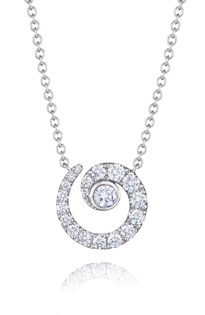 Women's Kwiat Diamond Coil Pendant Necklace