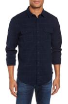 Men's 1901 Herringbone Plaid Flannel Shirt, Size - Blue