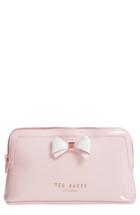 Ted Baker London Large Cosmetics Case, Size - Mid Pink