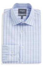 Men's Bonobos Jetsetter Slim Fit Stretch Check Dress Shirt - 34 - Blue