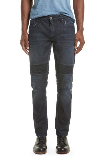 Men's Belstaff Eastham Washed Moto Jeans - Blue