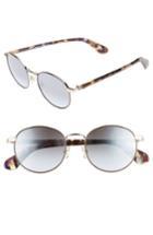Women's Kate Spade New York Adelais 50mm Round Sunglasses - Brown Havana