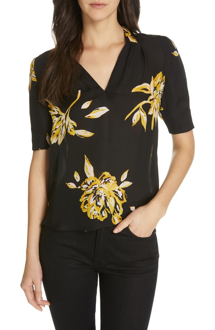 Women's Joie Ance Silk Top - Black