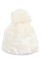 Women's Trouve Faux Fur Hat - Ivory