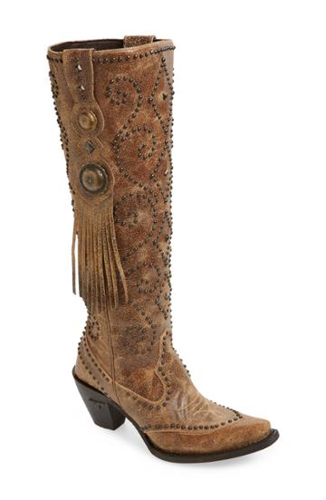 Women's Lane Boots Conchita Knee High Western Boot M - Brown