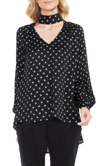 Women's Vince Camuto Heirloom Mock Choker Blouse - Black