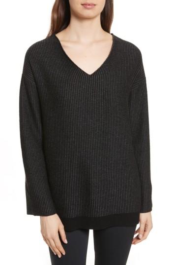 Women's Atm Anthony Thomas Melillo Cotton Blend Sweater - Grey