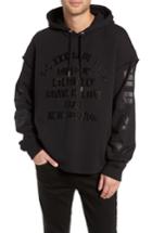 Men's Diesel S-drive-ls-xa Embroidered Hooded Sweatshirt - Black