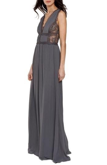 Women's Heartloom Charlee V-neck Chiffon Gown