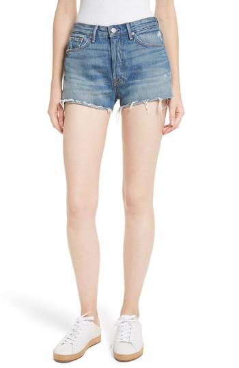 Women's Grlfrnd Cindy Rigid High Waist Denim Shorts - Blue