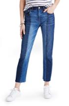 Women's Madewell Cruiser Crop Straight Leg Jeans - Blue