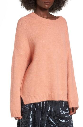 Women's Leith Snap Shoulder Sweater, Size - Pink