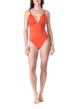 Women's Kenneth Cole New York Push-up One-piece Swimsuit - Orange