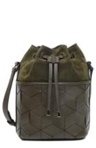 Welden Mini Gallivanter Leather Bucket Bag - Green