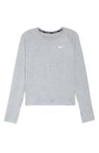 Women's Nike Dry Element Crop Top - Grey