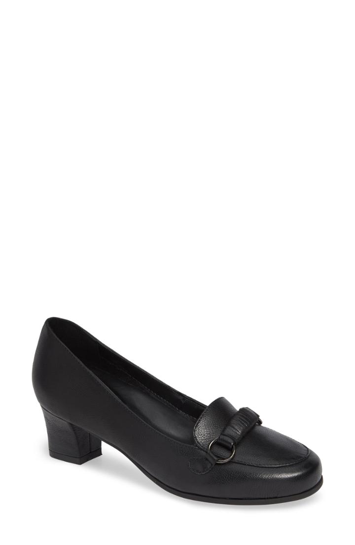 Women's David Tate Perky Loafer Pump Ww - Black