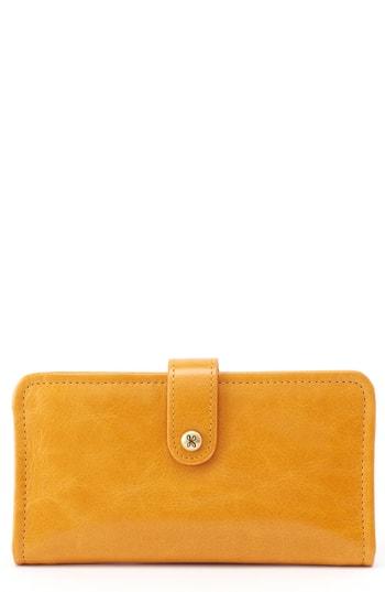 Women's Hobo Torch Leather Wallet - Yellow