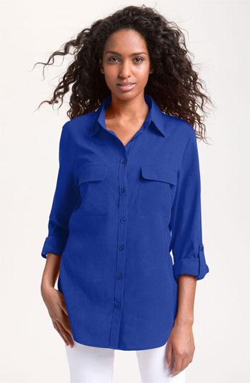 Nexx Silk Shirt Blue Royal Small