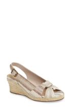 Women's Bella Vita Seraphina Ii Espadrille Wedge Sandal .5 M - Beige