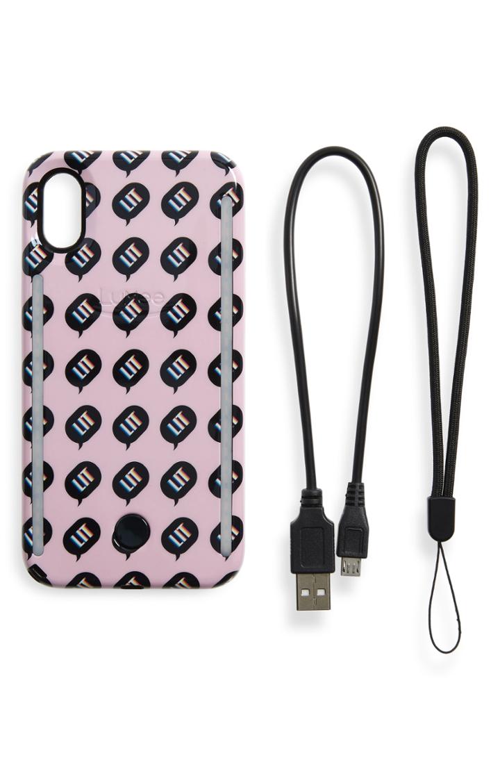 Lumee Kimoji Lit Lighted Iphone X Case - Pink