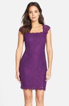 Women's Adrianna Papell Lace Sheath Dress - Purple