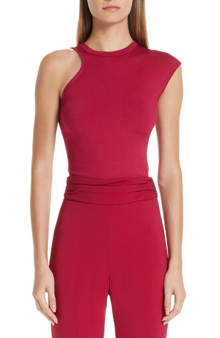 Women's Cushnie Et Ochs Asymmetrical Knit Top - Pink