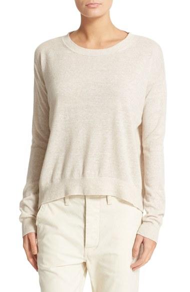Women's Vince Linen & Cashmere Pullover - Beige