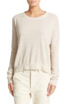 Women's Vince Linen & Cashmere Pullover - Beige