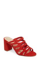 Women's Vince Camuto Raveana Cage Mule .5 M - Red