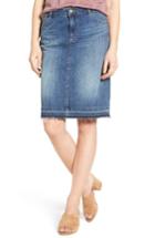 Women's Caslon Release Hem Denim Skirt