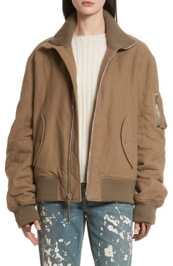 Women's Helmut Lang Re-edition High Collar Bomber Jacket
