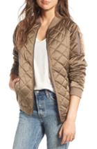 Women's Lira Clothing La Rosa Quilted Bomber - Beige