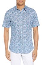 Men's Zachary Prell Goelzer Trim Fit Sport Shirt, Size - Blue/green