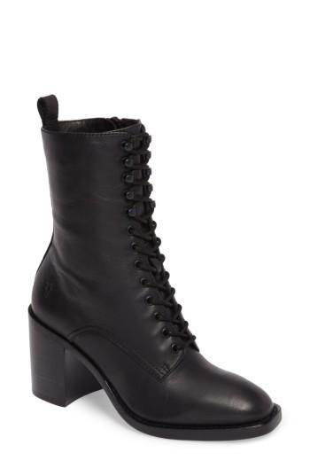 Women's Frye Pia Combat Boot M - Black