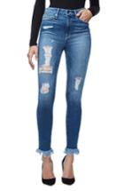 Women's Good American Good Waist Extreme Fray Skinny Jeans - Blue