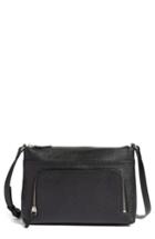 Nordstrom Pebbled Leather Crossbody Bag - Black