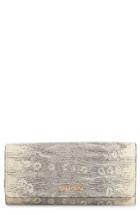 Women's Miu Miu Leather Continental Wallet - Grey