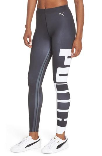 Women's Puma Varsity Leggings - White