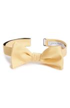 Men's John W. Nordstrom Dot Silk Bow Tie, Size - Yellow