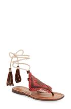Women's Matisse Bronte Tassel Lace-up Sandal M - Red