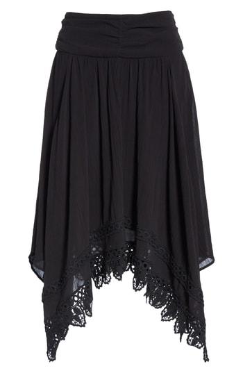 Women's Isabel Marant Etoile Rodney Handkerchief Hem Skirt Us / 36 Fr - Black