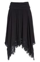 Women's Isabel Marant Etoile Rodney Handkerchief Hem Skirt Us / 36 Fr - Black